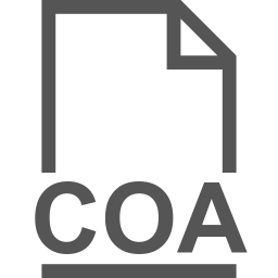 Icono de archivo COA