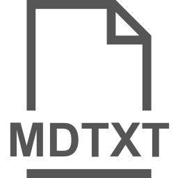MDTXT file icon