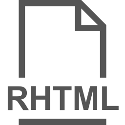 RHTML file icon